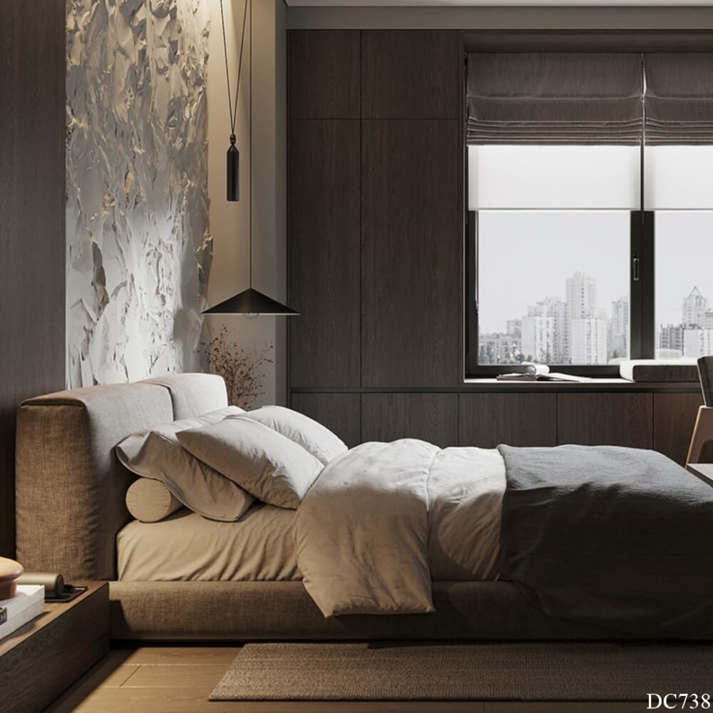 เตียงนอน Mjhomedesigns DC738 6 ft: L196xW230xH80 cm